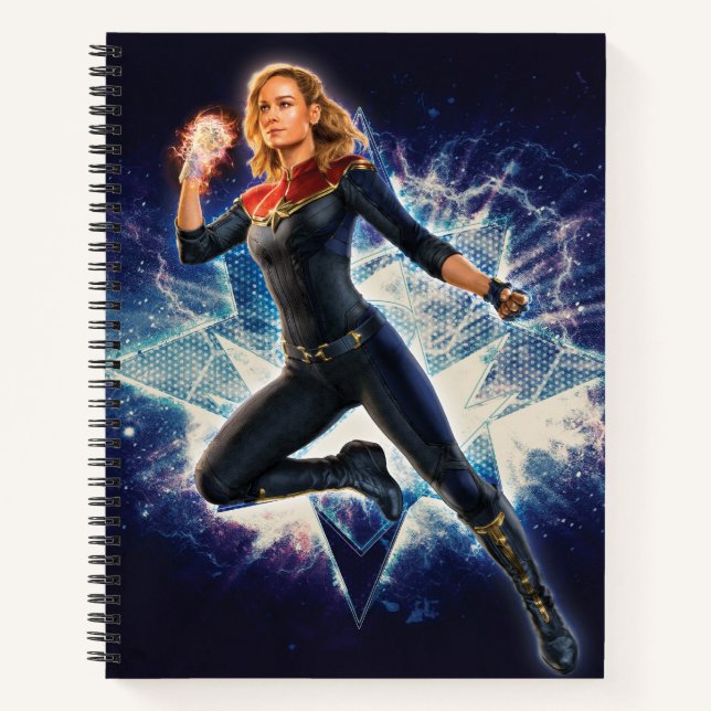 The Marvels Captain Marvel Star Graphic Notebook (Front)