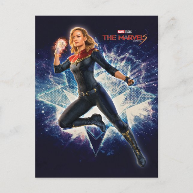 The Marvels Captain Marvel Star Graphic Postcard (Front)