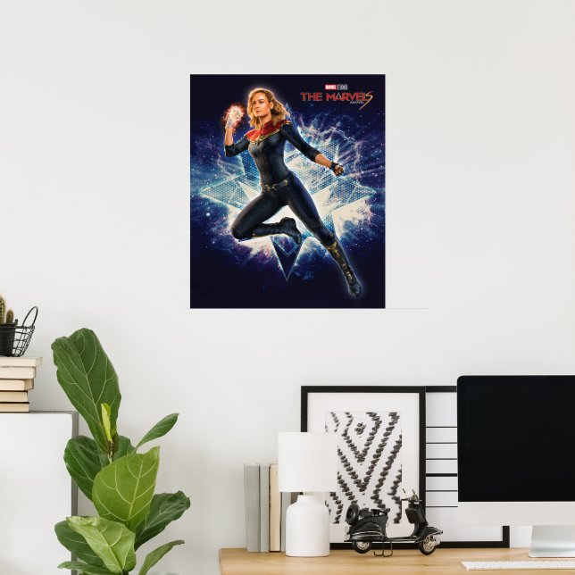 The Marvels Captain Marvel Star Graphic Poster (Home Office)