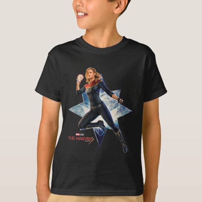 The Marvels Captain Marvel Star Graphic T-Shirt (Front)