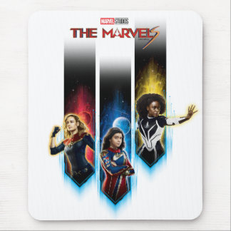 The Marvels Character Panels Graphic Mouse Pad