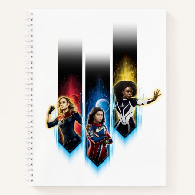 The Marvels Character Panels Graphic Notebook (Front)