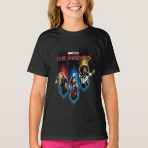 The Marvels Character Panels Graphic T-Shirt