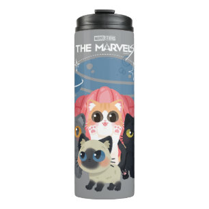 The Marvels Flerkittens Illustration Thermal Tumbler