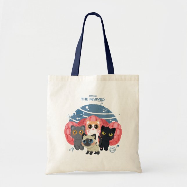 The Marvels Flerkittens Illustration Tote Bag (Front)