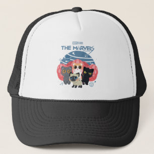 The Marvels Flerkittens Illustration Trucker Hat