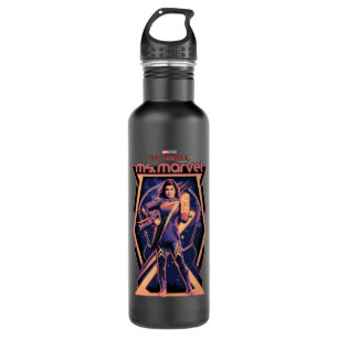 The Marvels Ms. Marvel Character Graphic 710 Ml Water Bottle