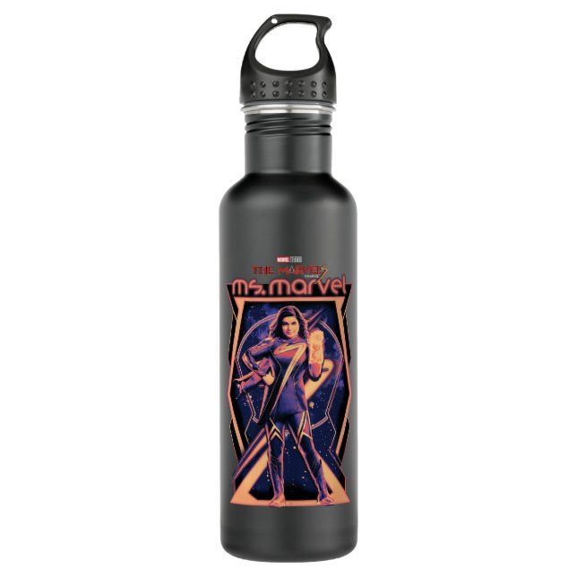 The Marvels Ms. Marvel Character Graphic 710 Ml Water Bottle (Front)