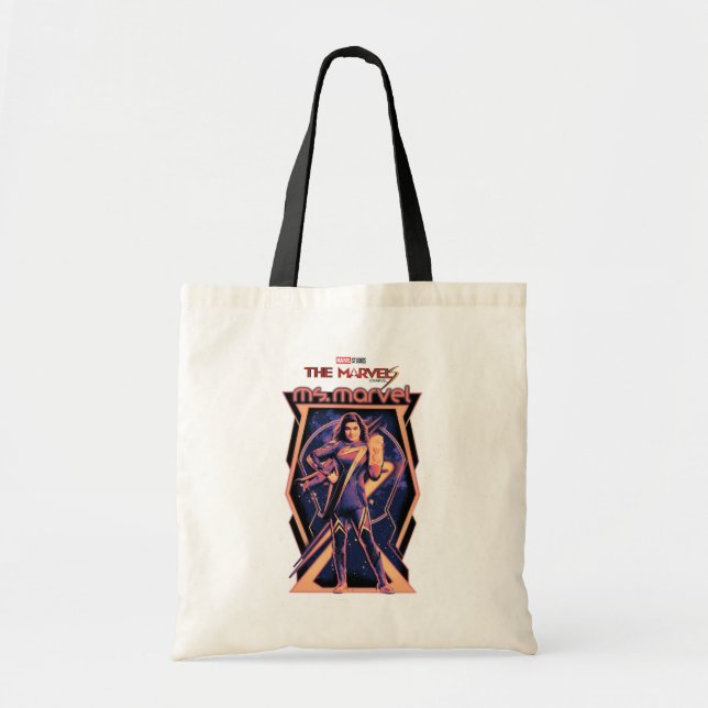 The Marvels Ms. Marvel Character Graphic Tote Bag (Front)