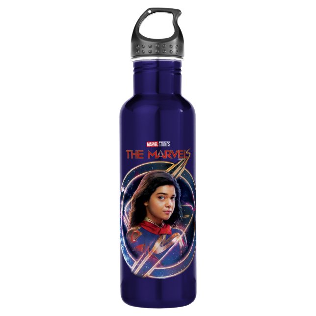 The Marvels Ms. Marvel Circle Badge 710 Ml Water Bottle (Front)