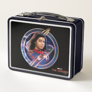 The Marvels Ms. Marvel Circle Badge Metal Lunch Box