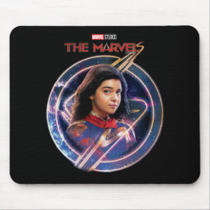 The Marvels Ms. Marvel Circle Badge Mouse Pad