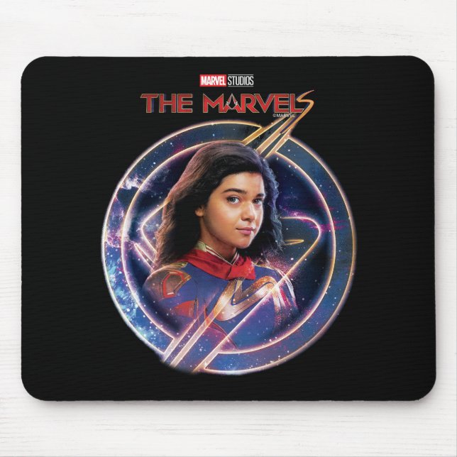 The Marvels Ms. Marvel Circle Badge Mouse Pad (Front)