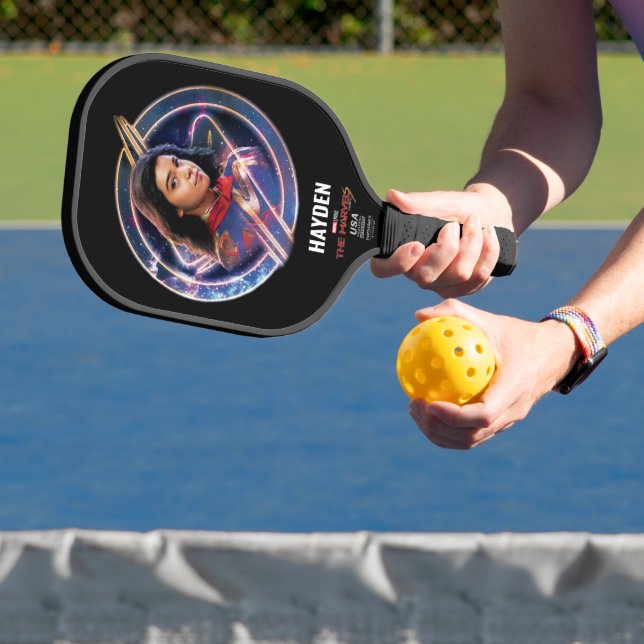 The Marvels Ms. Marvel Circle Badge Pickleball Paddle (Insitu)
