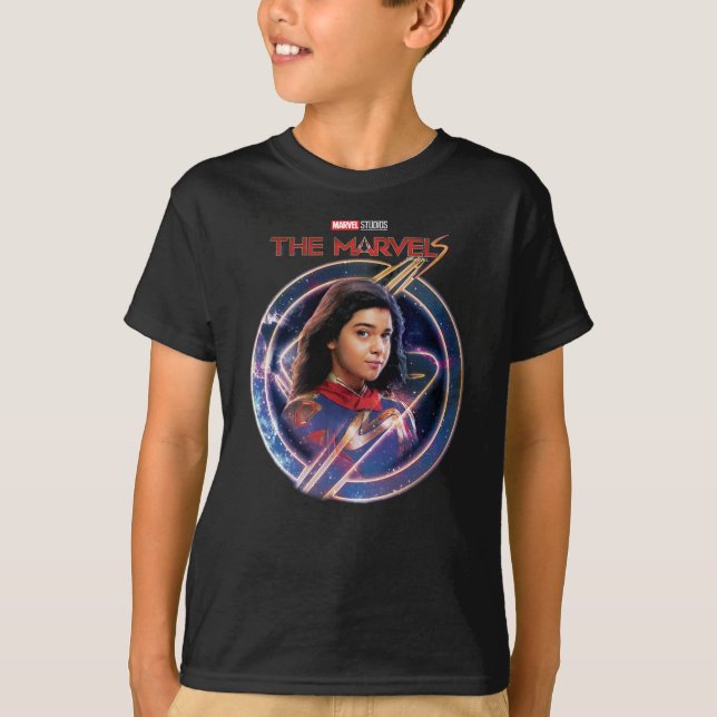 The Marvels Ms. Marvel Circle Badge T-Shirt (Front)