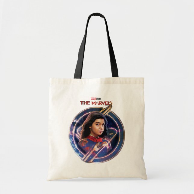 The Marvels Ms. Marvel Circle Badge Tote Bag (Front)