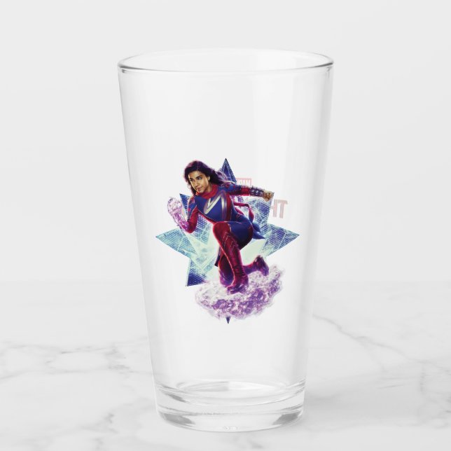 The Marvels Ms. Marvel Star Graphic Glass (Front)