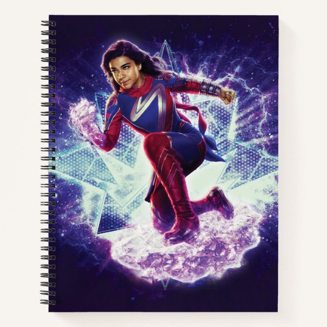 The Marvels Ms. Marvel Star Graphic Notebook (Front)