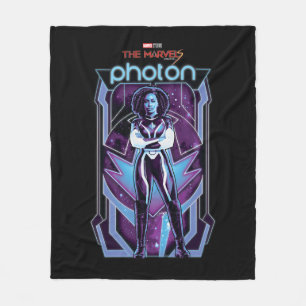 The Marvels Photon Character Badge Fleece Blanket