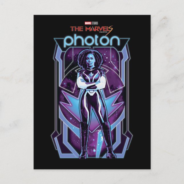 The Marvels Photon Character Badge Postcard (Front)