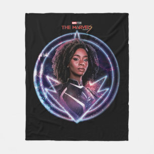 The Marvels Photon Circle Badge Fleece Blanket