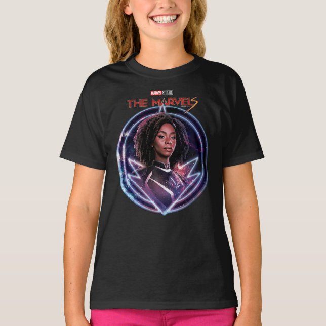 The Marvels Photon Circle Badge T-Shirt (Front)