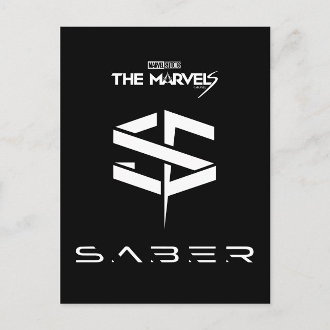 The Marvels S.A.B.E.R. Logo Postcard (Front)