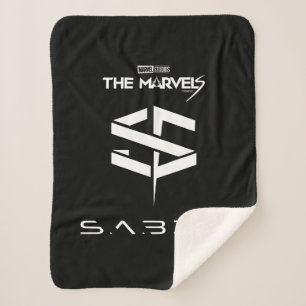 The Marvels S.A.B.E.R. Logo Sherpa Blanket