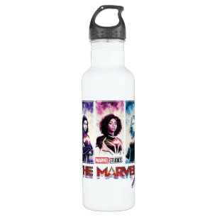 The Marvels Tri-Colour Panel Logo Badge 710 Ml Water Bottle