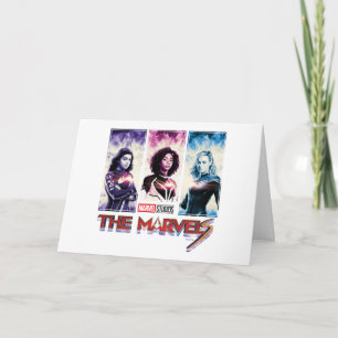 The Marvels Tri-Colour Panel Logo Badge Card