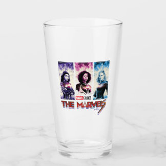 The Marvels Tri-Colour Panel Logo Badge Glass