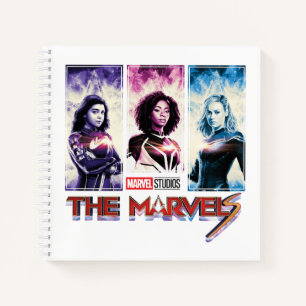 The Marvels Tri-Colour Panel Logo Badge Notebook
