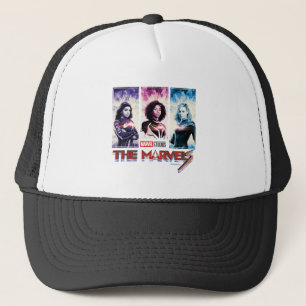 The Marvels Tri-Colour Panel Logo Badge Trucker Hat