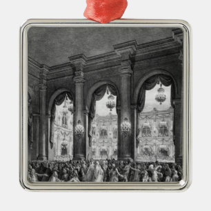 The masked ball, 23rd January 1782 Metal Ornament