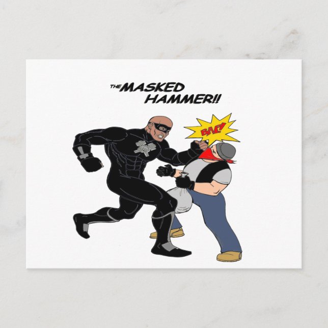 The Masked Hammer Postcard (Front)