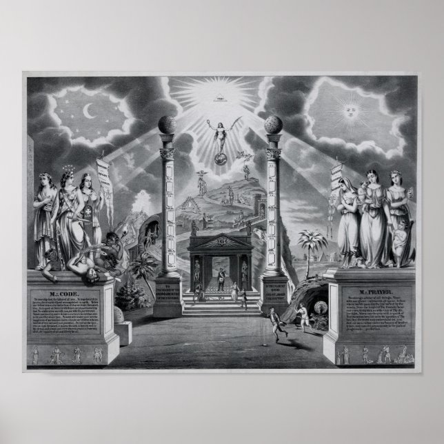 The Masonic Chart (B&W) (Front)