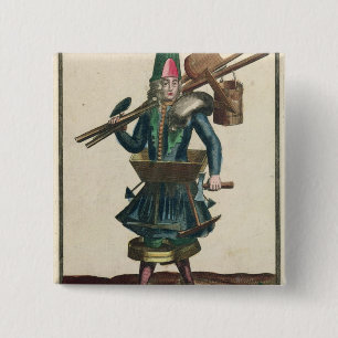 The Mason's Costume 2 Inch Square Button