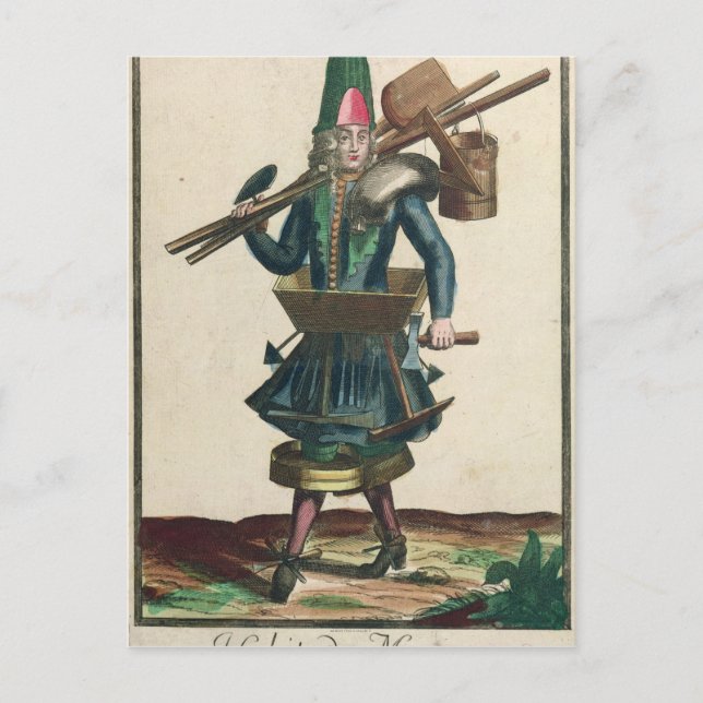 The Mason's Costume Postcard (Front)