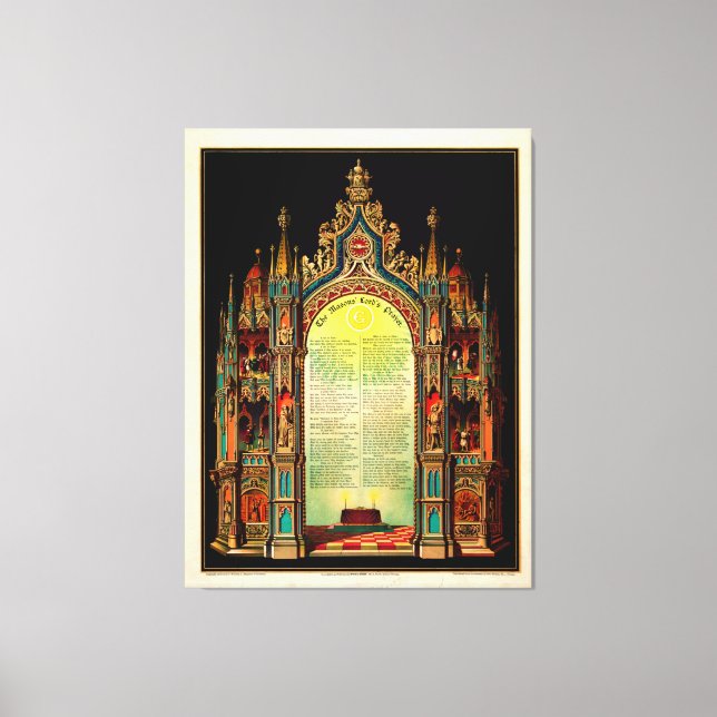 The Masons' Lord's Prayer (1892) Canvas Print (Front)