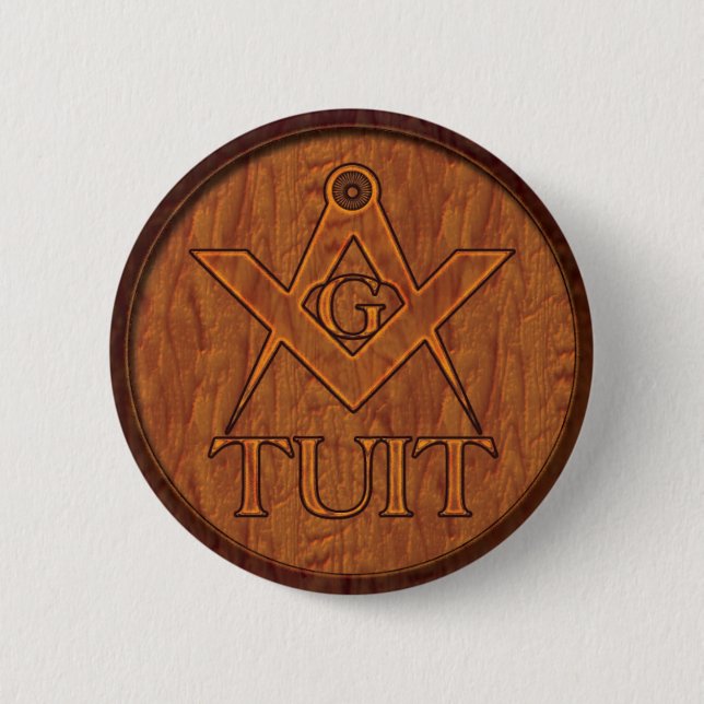 The Masons Round Tuit 2 Inch Round Button (Front)