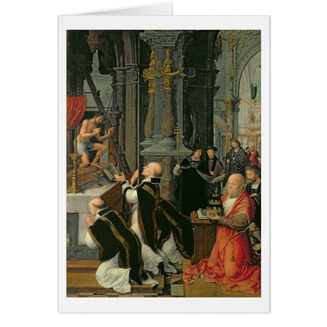 The Mass of St. Gregory (oil on canvas) (Front)