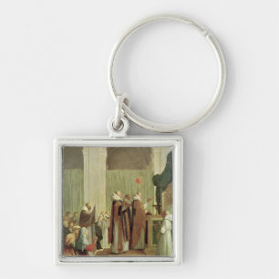 The Mass of St. Martin of Tours, 1654 Keychain