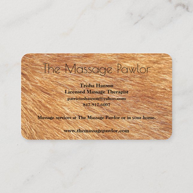 The Massage Pawlor Business Cards Revised (Back)