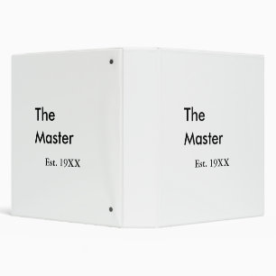 The Master boss name est year date man king title Binder