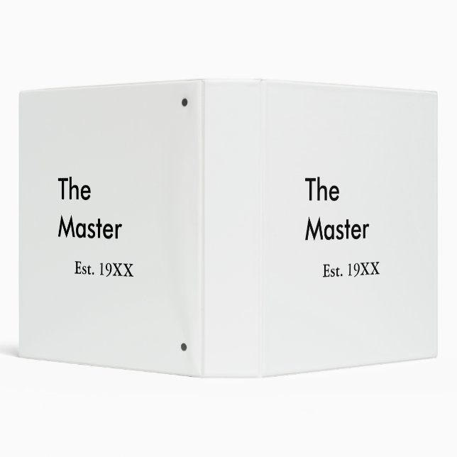The Master boss name est year date man king title Binder (Background)
