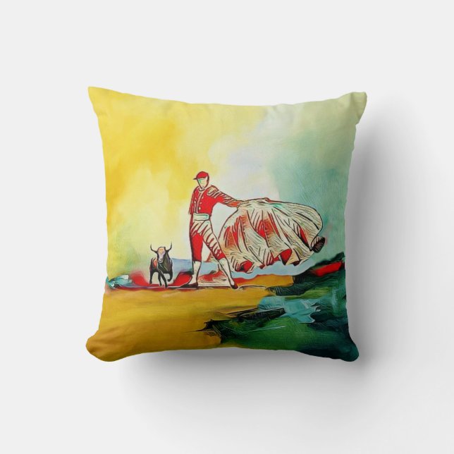 The Matador Throw Pillow (Front)