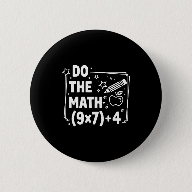 The Math 67 Meme Pemdas Elementary 2 Inch Round Button (Front)