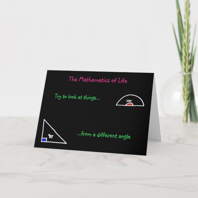 'The Mathematics of Life' Card (Front)