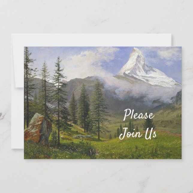 The Matterhorn Birthday Invitation (Front)
