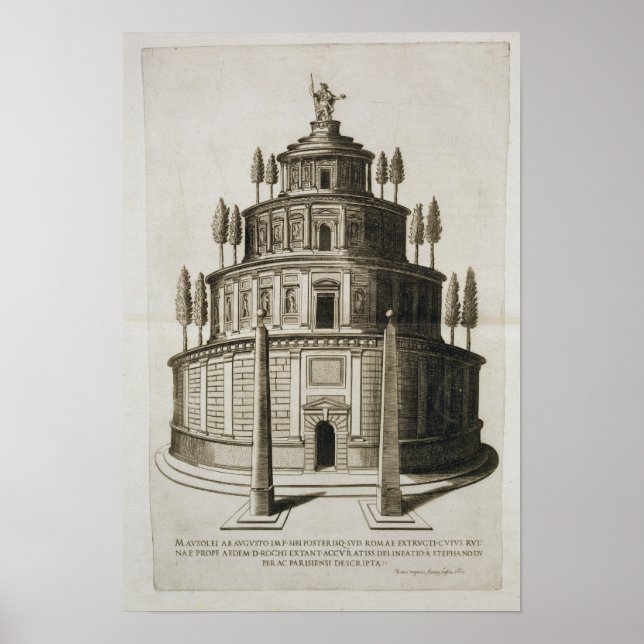 The Mausoleum of Augustus and his family in Rome, Poster (Front)
